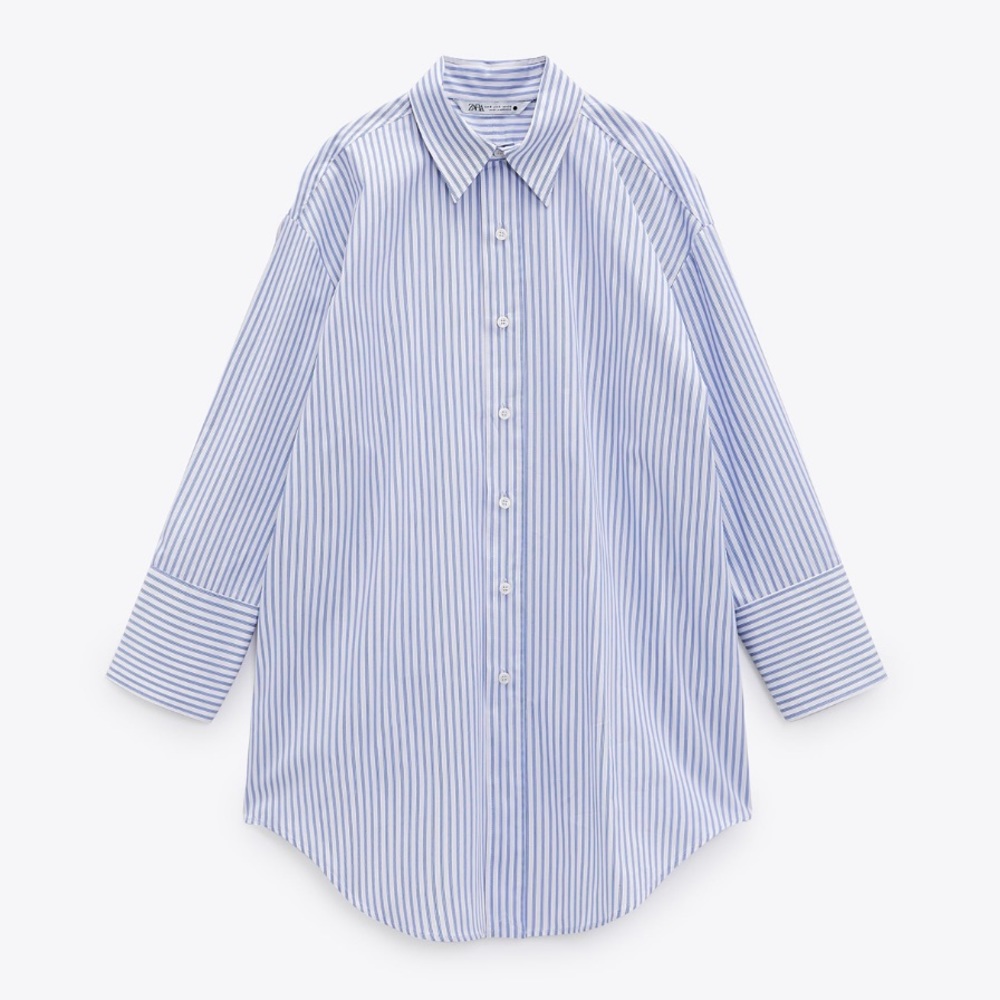 ZARA Striped Poplin Shirt